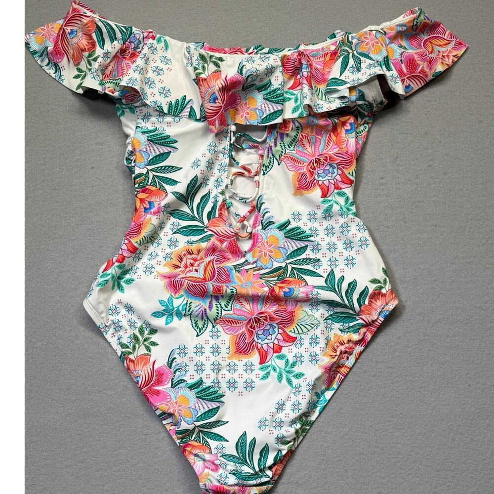 La Blanca Women's Riveria Resort Off the Shoulder 1 Piece Swimsuit 12 $145 - Picture 2 of 12